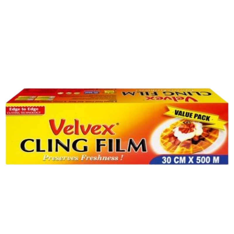Velvex Cling Film 30cm x 500Metres, 6 packets per Carton