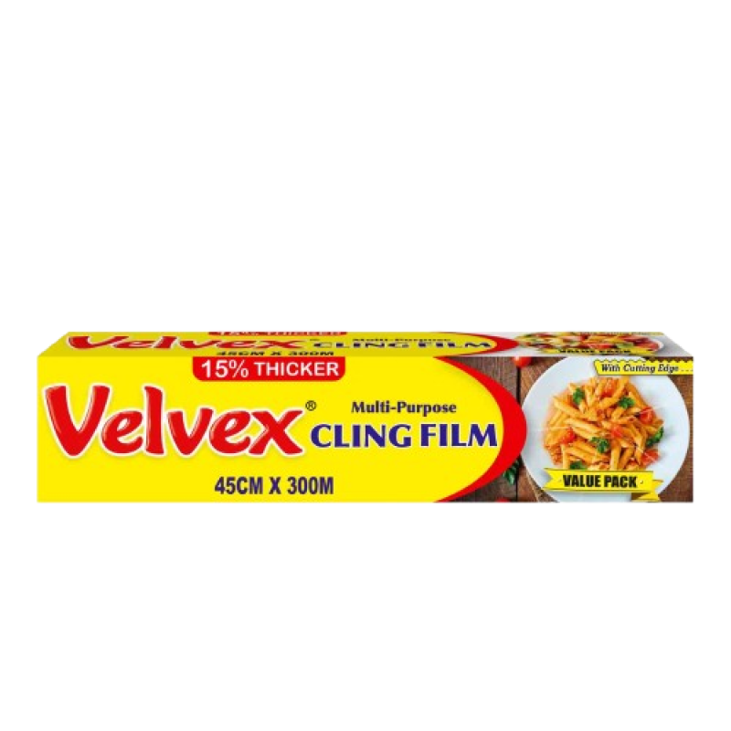 Velvex Cling Film 45cm x 300Metres, 6 packets per Carton