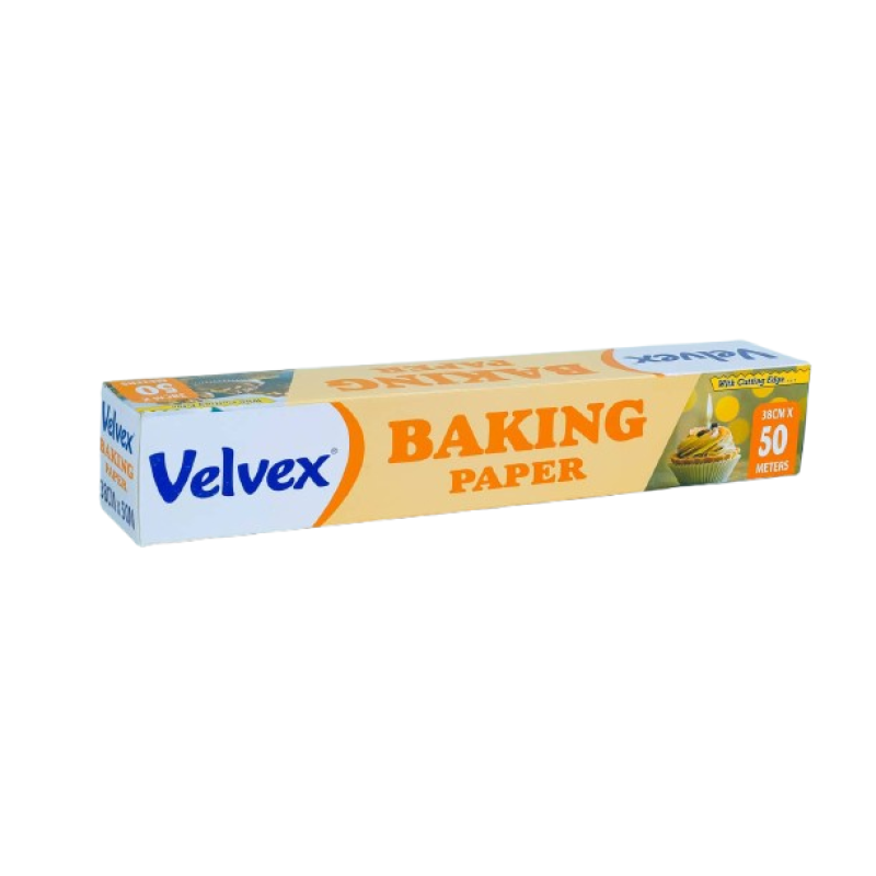 Velvex Baking Paper 38cm x 50m, 12 pieces in a Carton