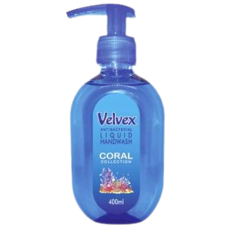 Velvex Pump Liquid Hand Wash Coral Collection 500ml, 6 bottles in a Carton