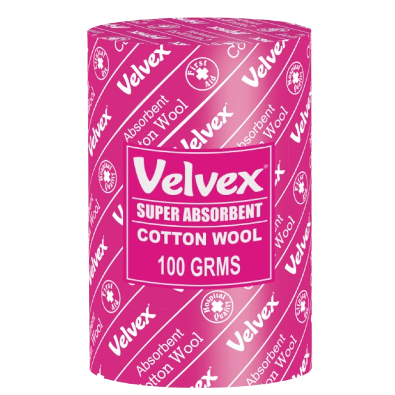 Velvex Cotton Wool 100grams, 60 packets in a Carton