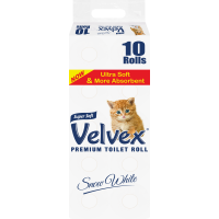 Velvex Premium Tissue Paper 10pack Unwrapped ( 4 packs per carton)