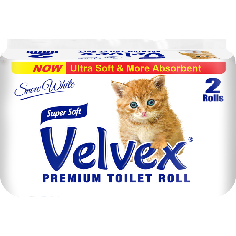 Velvex Premium Tissue Paper 2pieces in a Pack Unwrapped ( 12 packs per carton)	
