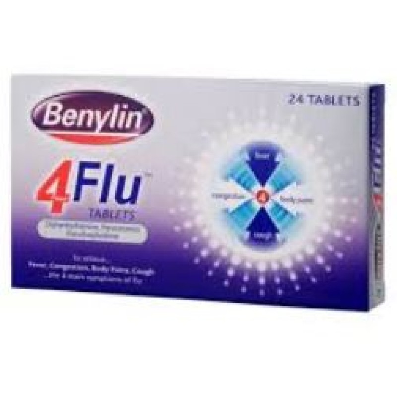 Benylin 4-flu tablets 24s