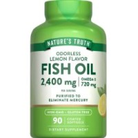 Nature’s Truth Odourless Fish Oil 2400mg Softgels – 90 Capsules