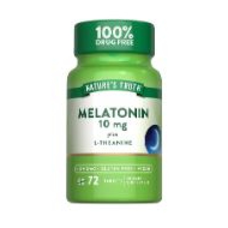 Nature’s Truth Melatonin 10mg + L‑Theanine 72 Tablets 