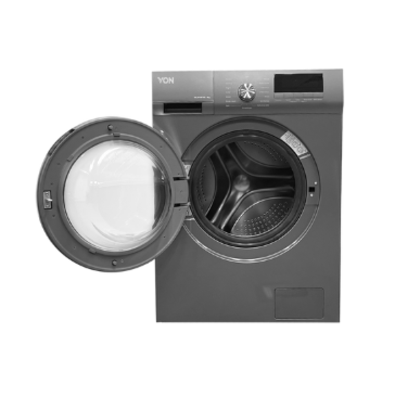 VON VALW-07FXS FRONT LOAD WASHING MACHINE SILVER - 7KG