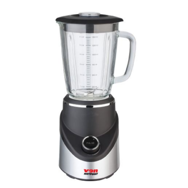 VON VSBT05MNK BLENDER 1.5L GLASS JAR, 500W - BLACK