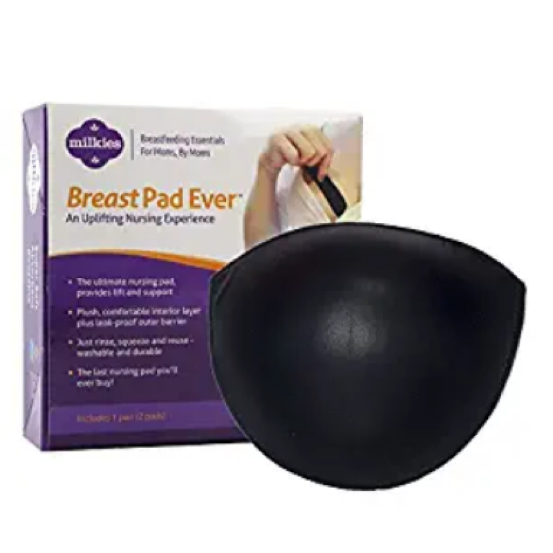 WASHABLE BREAST PADS BLACK 3 PAIRS