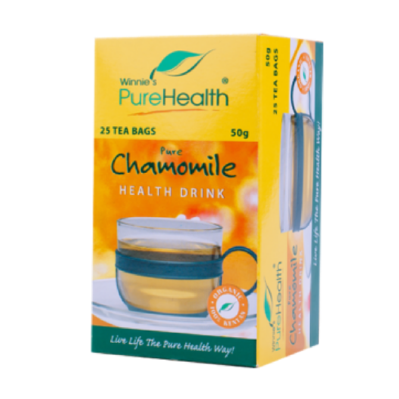 WINNIES PURE HEALTH PURE CHAMOMILE HEALTH DRINK TEA BAGS 50G