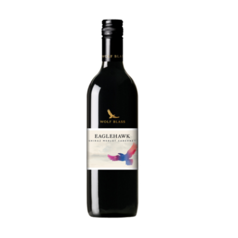 WOLF BLASS EAGLEHAWK SHIRAZ MERLOT CABERNET WHITE WINE 750ML