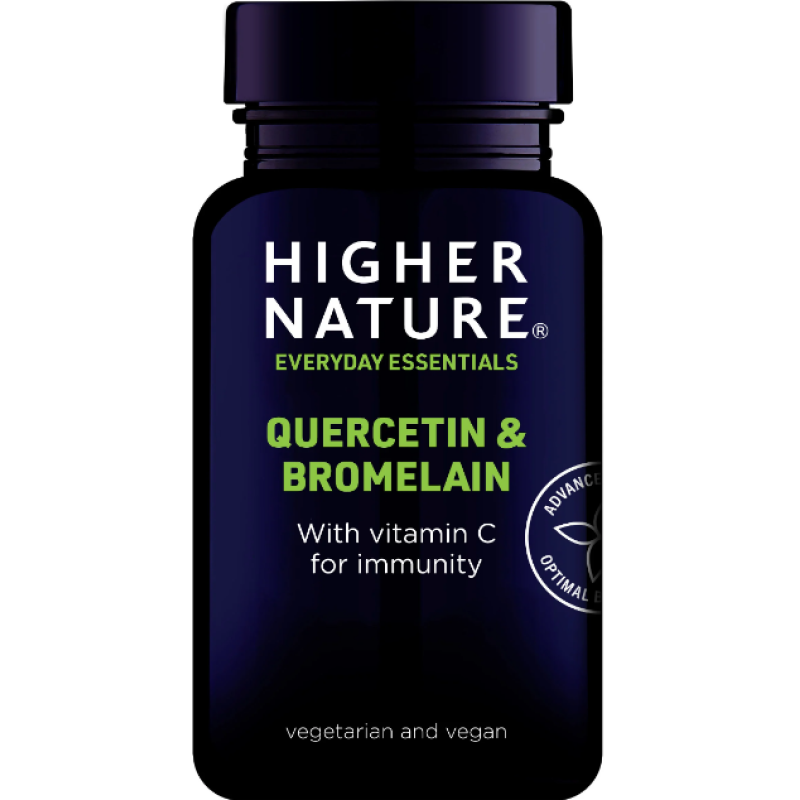 Higher Nature Quercetin and Bromelain 60 Tablets