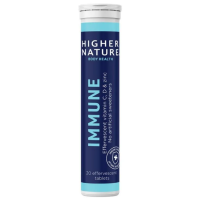 Higher Nature Immune Effervescent 20 Tablets -Vitamin C, D, Zinc + Elderberry