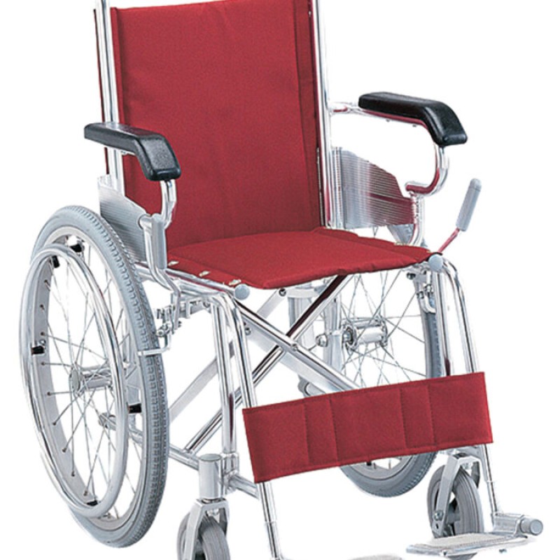 Caremax Aluminium Wheelchair -Liquid coated frame 8 inch front solid castor
