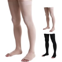 Oca Thigh High Stockings Open Toes 15