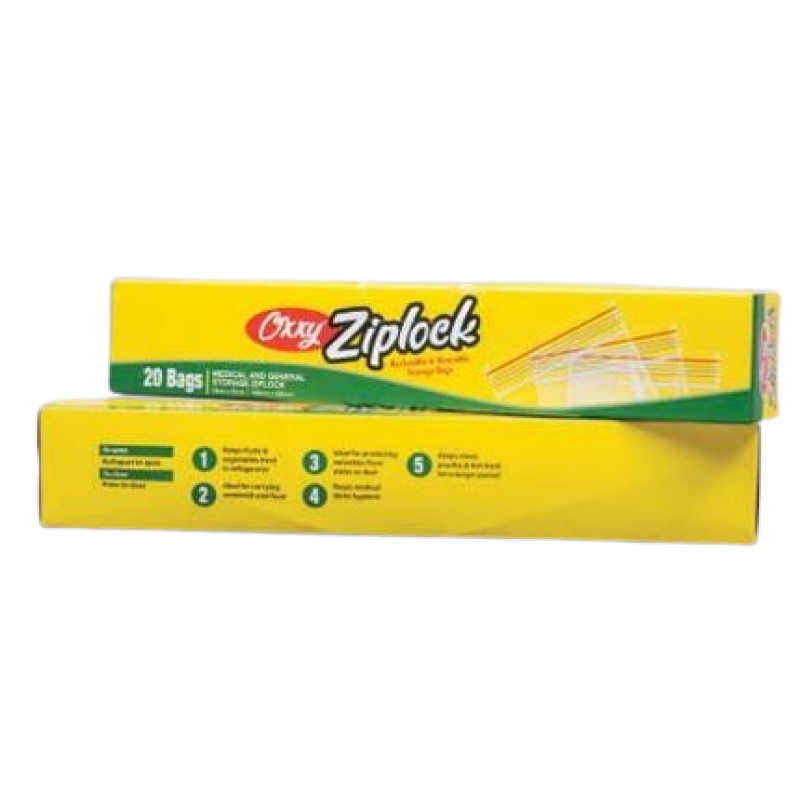 Oxxy ziplock medical & general storage bags 27x30cm 40 pieces