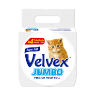 Velvex Jumbo 800 Sheets Tissue Wrapped 100M