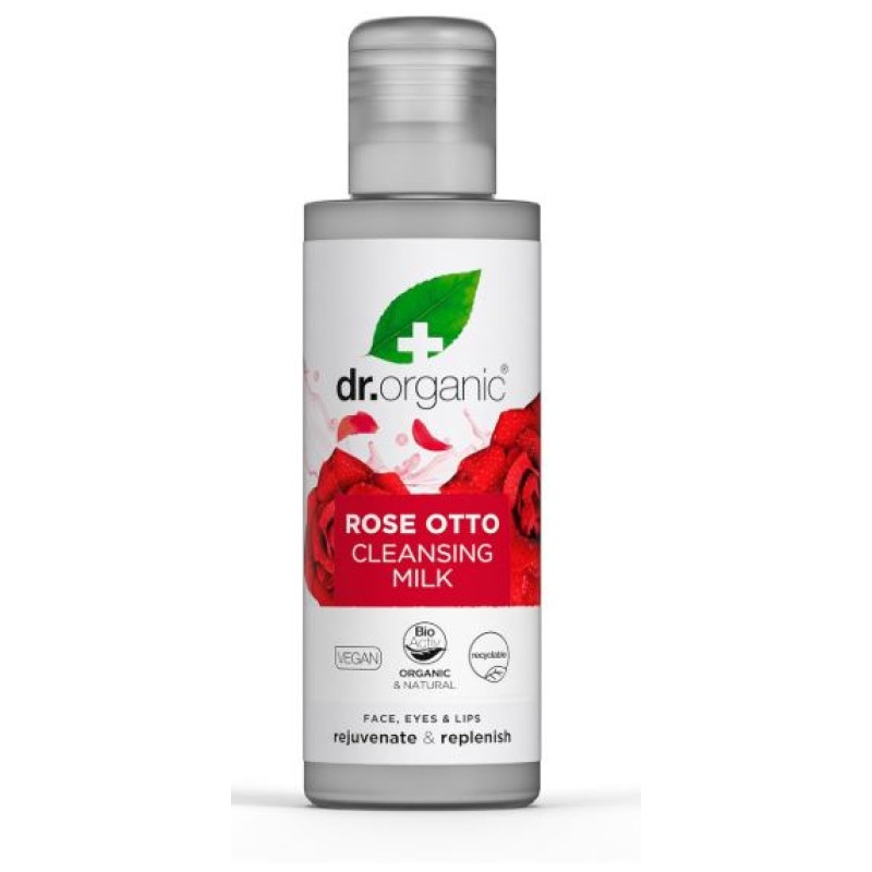 DR ORGANIC ROSE OTTO CLEANSING MILK 150ML