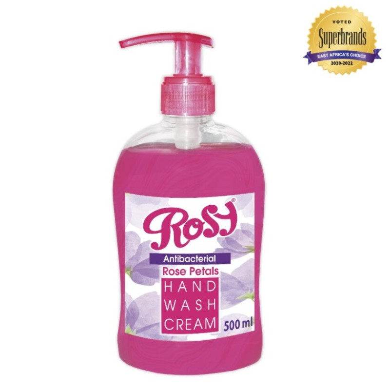 Rosy Liquid Hand Wash Pink Fresh Flowers Pump 500ml, 6 bottles in a Carton