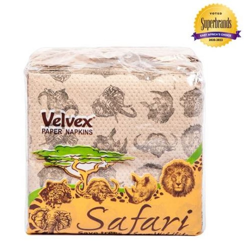 Safari Big Five Animal Printed Serviettes 60 packets in a Carton