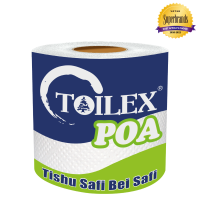 Toilex Toilet Poa White Single Pack Wrapped, 40 rolls in a Carton
