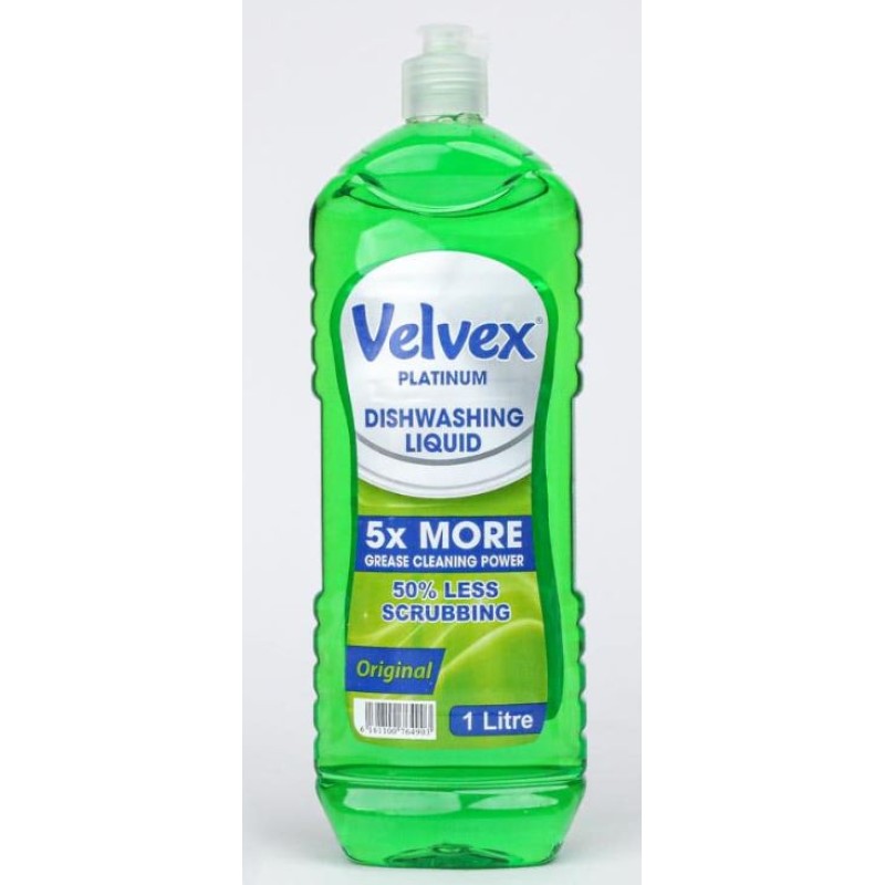 Velvex Dishwashing Liquid Original 500ml, 6 Bottles Per Carton