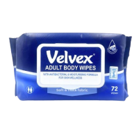 Velvex Adult Body Wipes 72 Pieces 