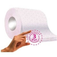 Velvex Premium Printed Tissue Paper Unwrapped 40 Rolls