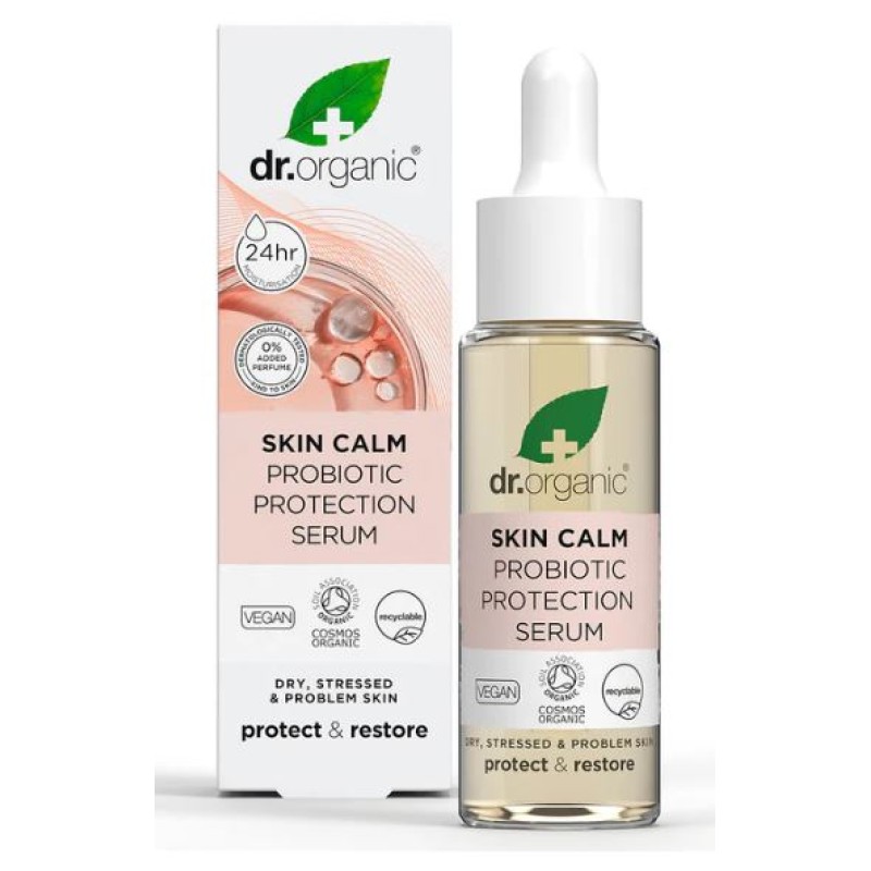 Dr Organic Skin Calm Probiotic Protection Serum 30ml