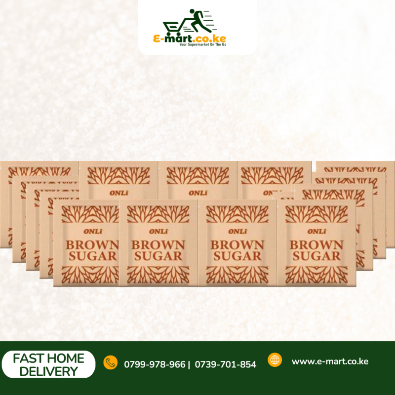 Onli Brown Sugar Sachets 5 Grams 1000 Pieces