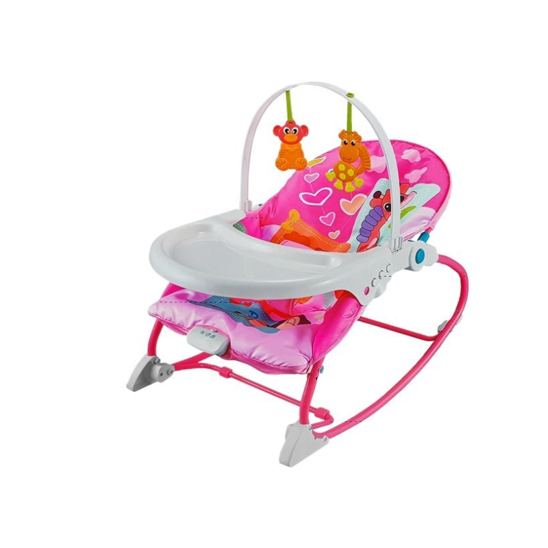 2 IN 1 BABY ROCKER/DINING SET, 0 TO 3YEARS PINK