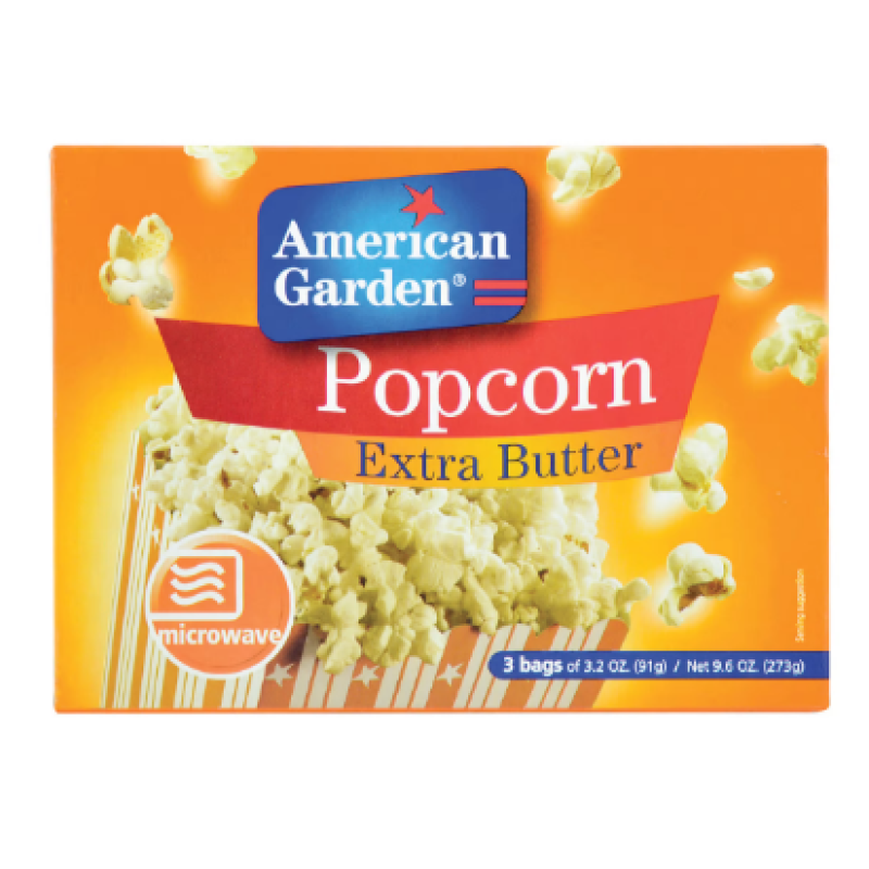 American Garden Extra Microwave Butter Popcorn 273g