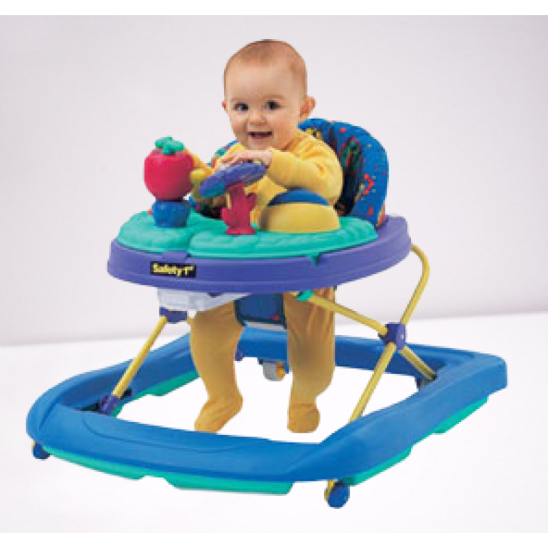 BABY WALKER WITH TOYS -BLUE