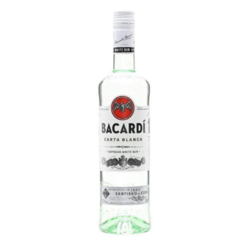 BACARDI CARTA BLANCA CLEAR RUM  750ML