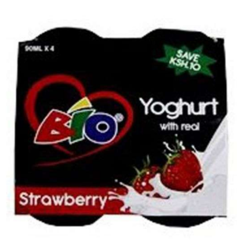 BIO YOGHURT WITH VANILLA  90ml  (4Pieces)