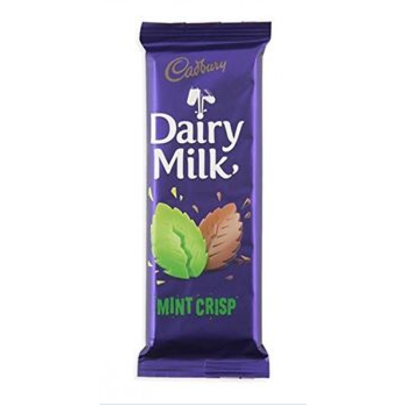 CADBURY DAIRY MILK MINT CRISP CHOCOLATE 80G
