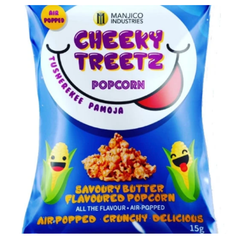 CHEEKY TREETZ POPCORN 40g - SAVOURY BUTTER