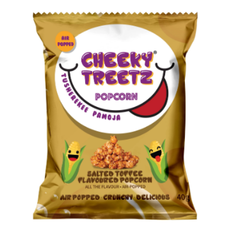 CHEEKY TREETZ POPCORN 40g - SALTED TOFFEE