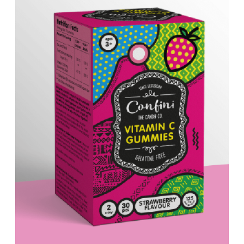 CONFINI VITAMIN C GUMMIES STRAWBERRY FLAVOUR 