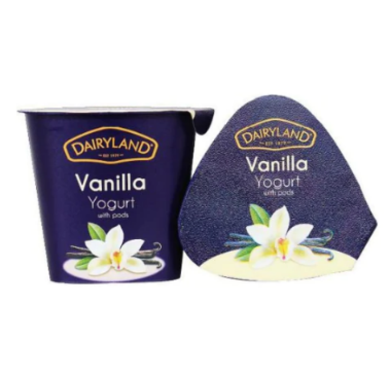 DAIRYLAND VANILLA WITH PODS YOGHURT 150ML