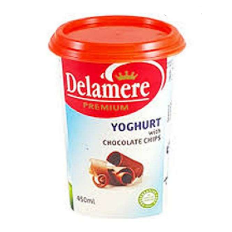 DELAMERE CHOCOLATE CHIPS YOGHURT 450ML