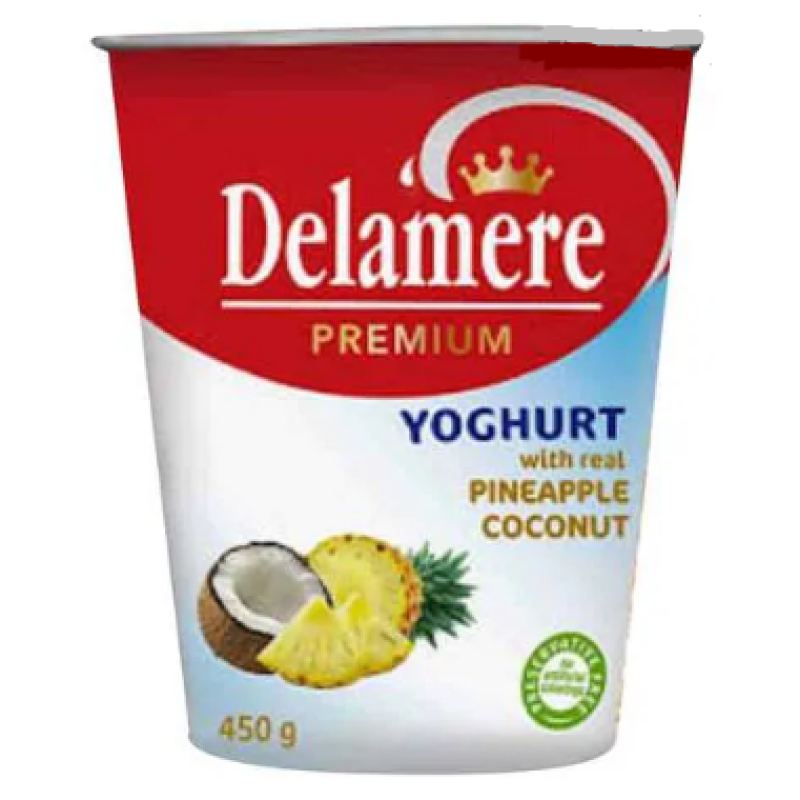 DELAMERE YOGHURT PINEAPPLE 500ML