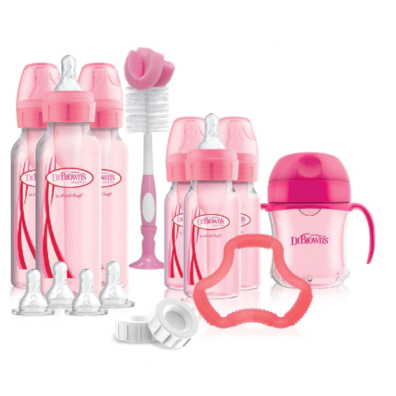 DR BROWN'S PINK BOTTLE GIFT SET