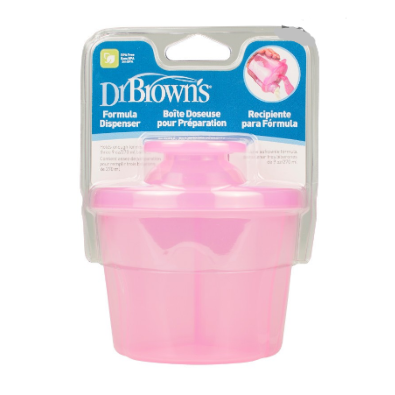 DR BROWN'S PINK MILK POWDER DISPENSER