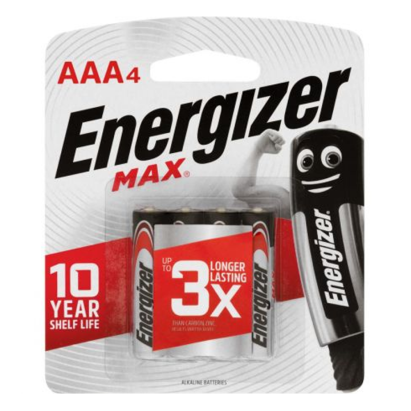 ENERGIZER MAX AAA4 BATTERIES