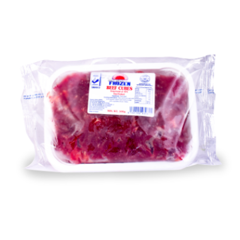 FARMER'S CHOICE FROZEN BEEF CUBES 500G