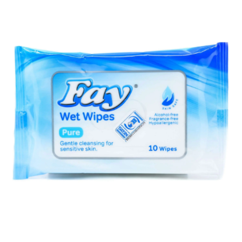 FAY PURE WET WIPES 10S