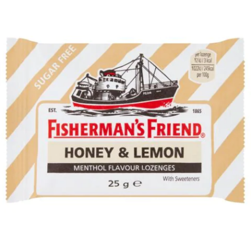 FISHERMAN'S FRIEND HONEY LEMON LOZENGES 25G