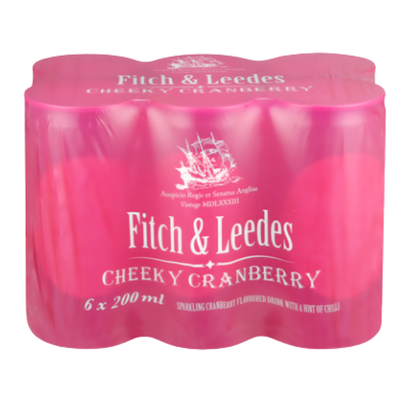 FITCH & LEEDES CHEEKY CRANBERRY 6PACK CAN