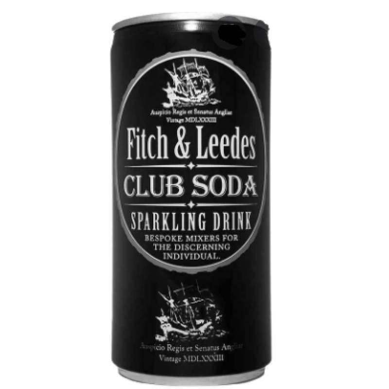 FITCH & LEEDES CLUB SODA 200ML CAN